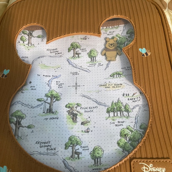 Winnie the Pooh loungefly backpack purse - Picture 2 of 6
